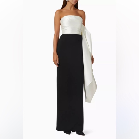 Solace London Dresses & Skirts - Solace London Strapless Black and White Dress
